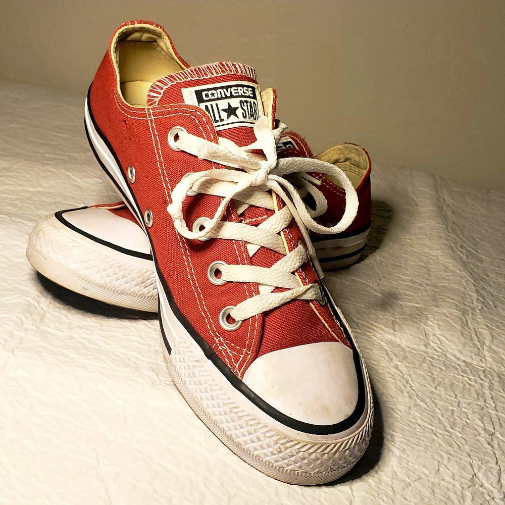Converse All-Star, Used, Almost New, Size 4, Red